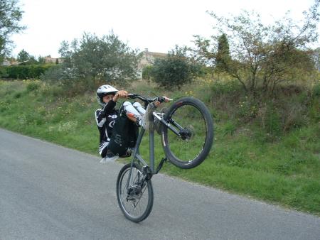 2 pied sur la fourche